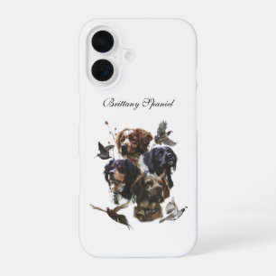 Brittany Spaniel , Passion for Birds iPhone 16 Case