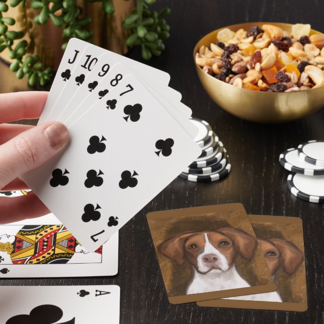 Brittany  Spaniel  Playing Cards (In Situ)