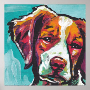 Brittany spaniel hot sale art