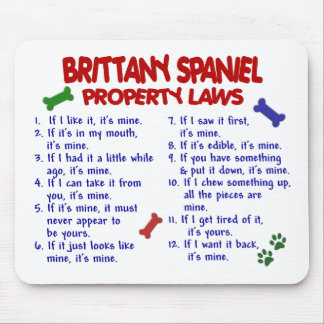 BRITTANY SPANIEL Property Laws 2 Mouse Mat