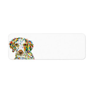 Brittany Spaniel Return Address Labels