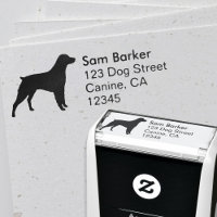 Brittany Spaniel Silhouette Return Address