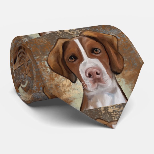 Brittany Spaniel         Tie (Rolled)