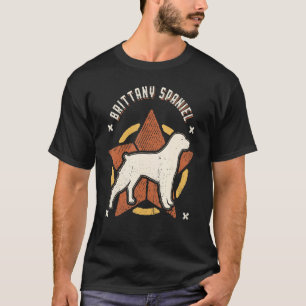 Brittany Spaniel Vintage Retro Classic Dog T-Shirt