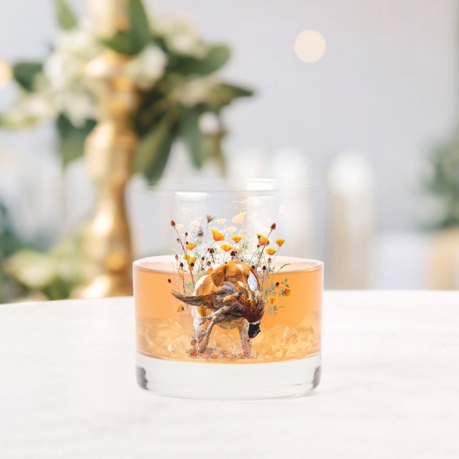 Brittany Spaniel  Whiskey Glass (Insitu (Wedding))