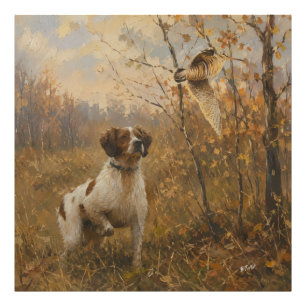 Brittany Spaniel – Woodcock Hunting Art Photo Print