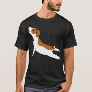 Brittany Spaniel Yoga Pose Funny Dog Gift T-Shirt