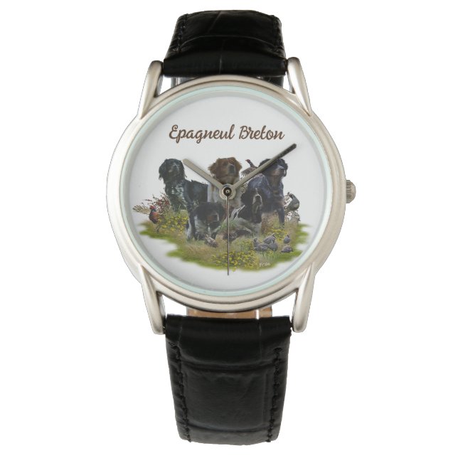  Brittany Spaniels,   Bird Hunting    Watch (Front)