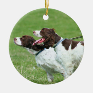 Brittany Spaniels ornament