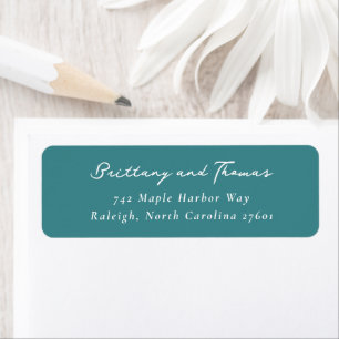 Brittany Thomas Elegant Teal Cursive Name