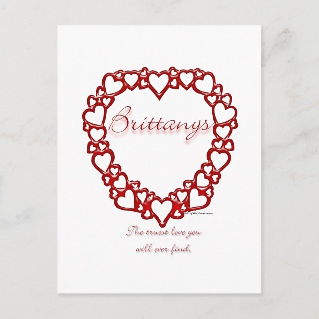 Brittany True Love Postcard (Front)