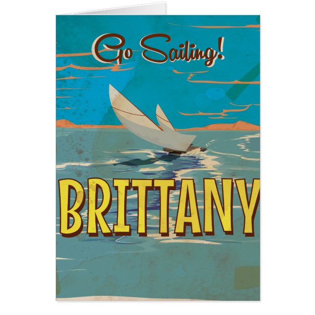 Brittany vintage travel poster (Front)