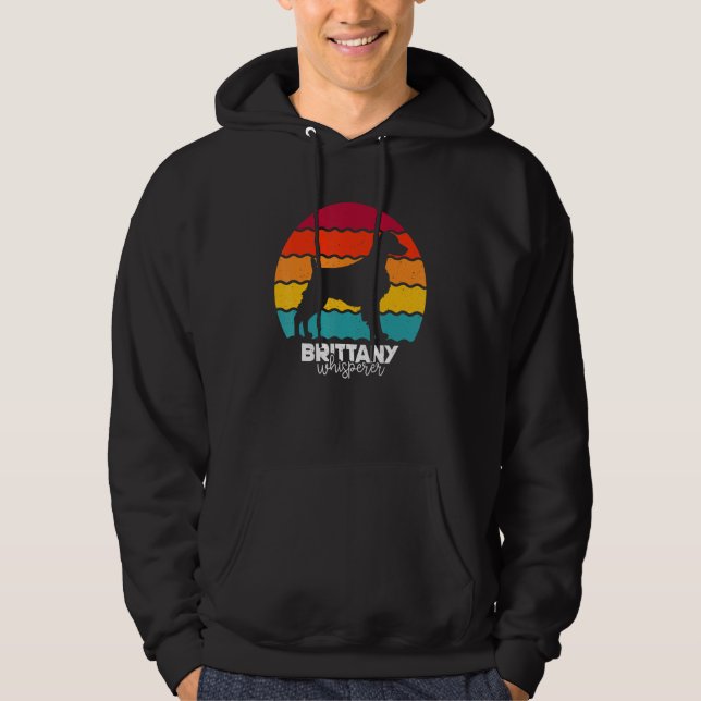 Brittany Whisperer Retro Hoodie (Front)