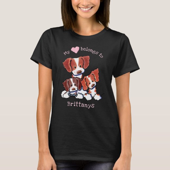 Brittanys My Heart Belongs To T-Shirt (Front)
