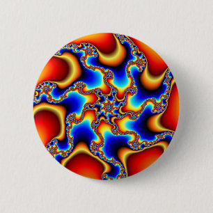 Brittle - Fractal 6 Cm Round Badge