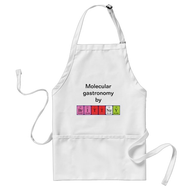 Brittney periodic table name apron (Front)