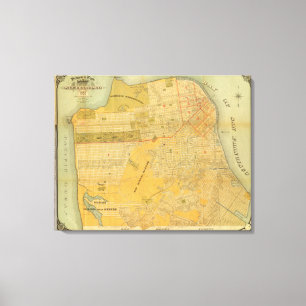 Britton and Rey's Guide Map Canvas Print