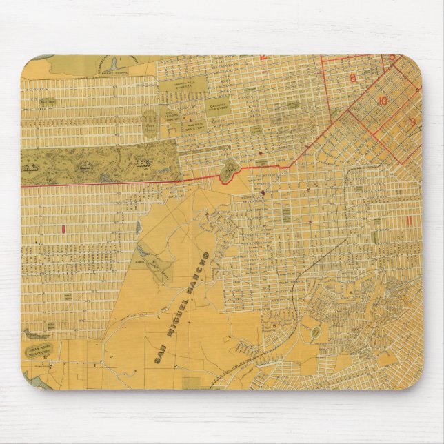 Britton and Rey's Guide Map Mouse Mat (Front)