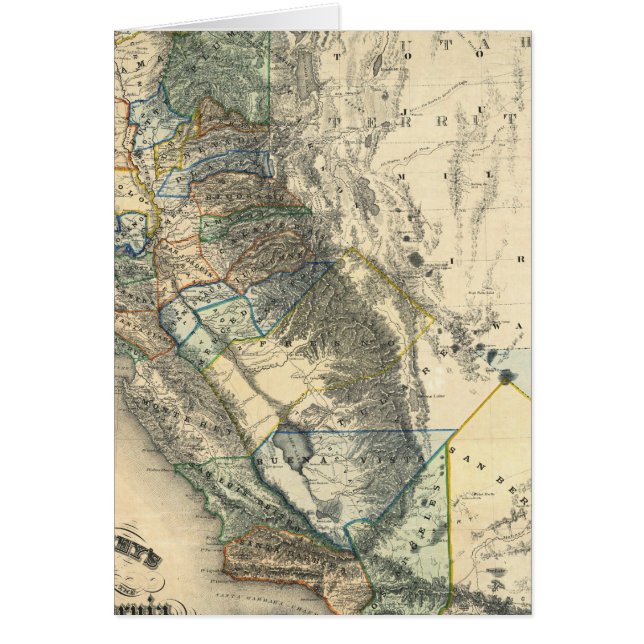 Britton and Rey's Map of California (Front)