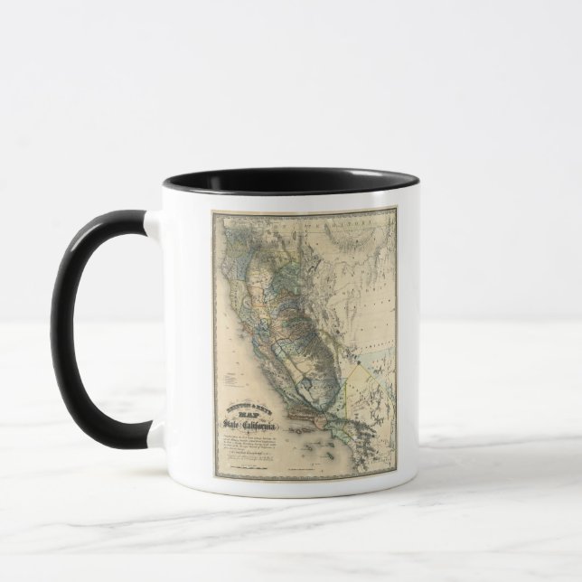 Britton and Rey's Map of California Mug (Left)