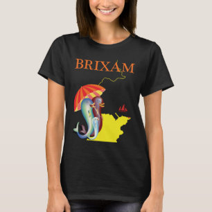 Brixham England Fish Market Retro Travel T-Shirt