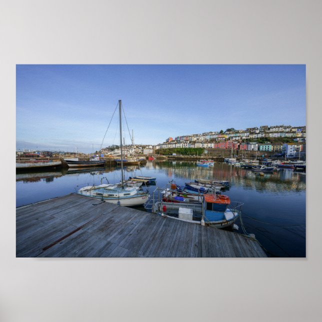 Brixham Harbor Poster (Front)