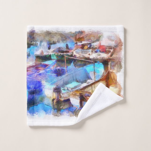 Brixham Harbour Devon UK Wash Cloth (Wash Cloth)