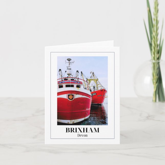 Brixham Harbour, English Riviera, Devon Card (Front)