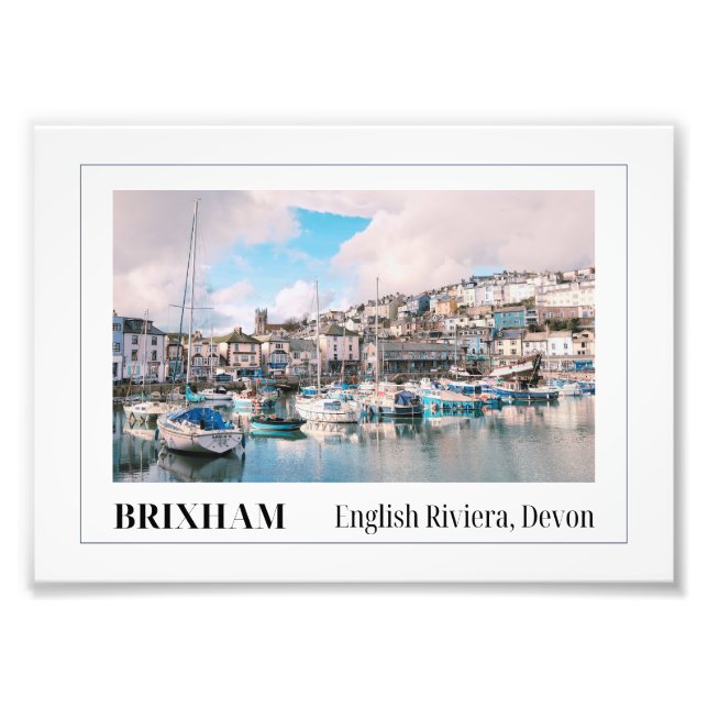Brixham Harbour, English Riviera, Devon Photo Print (Front)