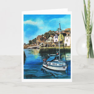 Brixham harbour, South Devon Holiday Card