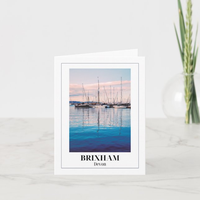 Brixham Marina, English Riviera, Devon Card (Front)