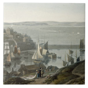 Brixham, Torbay, Devon, from Volume VIII of 'A Voy Tile