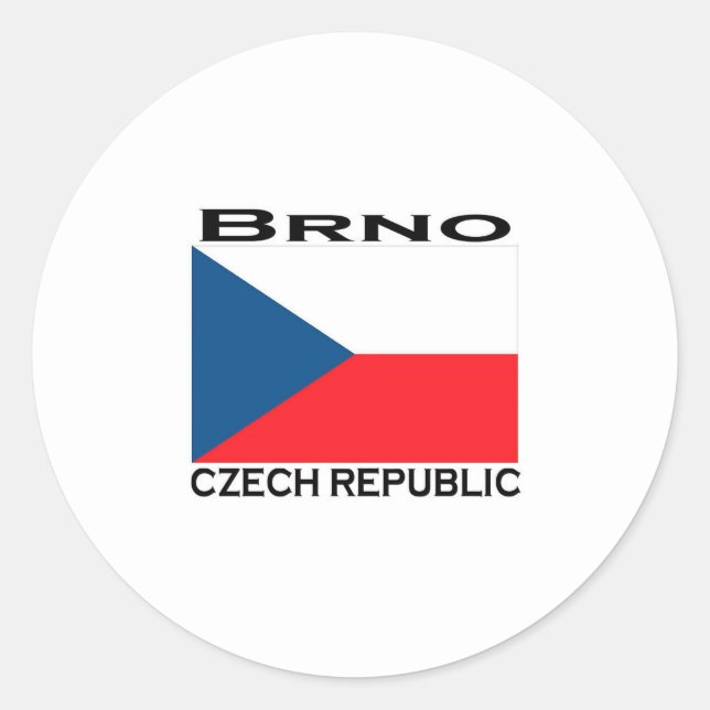 Brno Classic Round Sticker (Front)