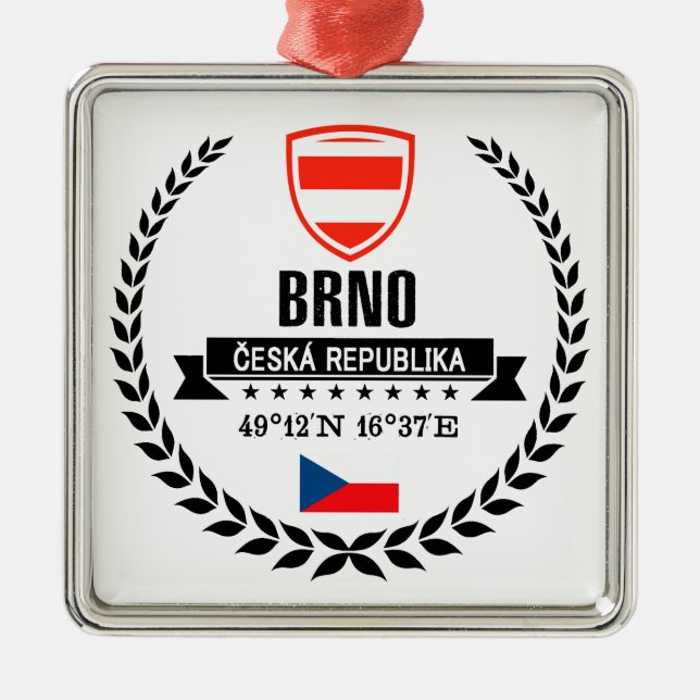 Brno Metal Tree Decoration (Front)