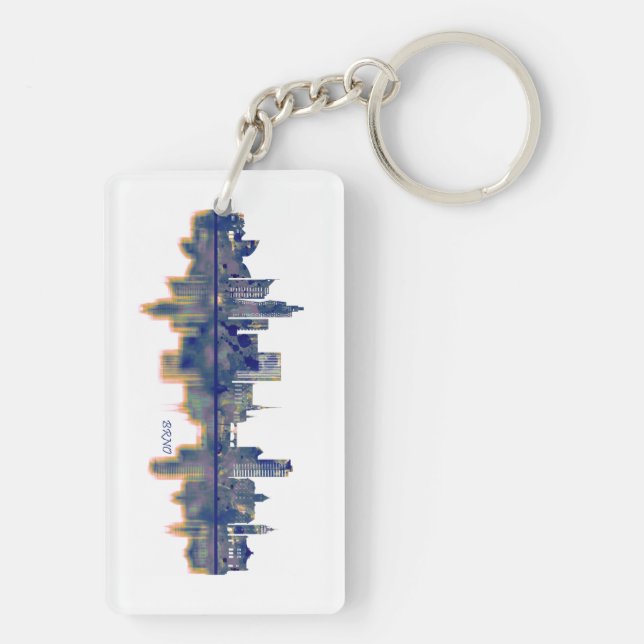 Brno Skyline Key Ring (Back)