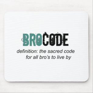 Bro Code Mouse Mat