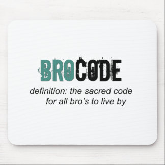 Bro Code Mouse Mat