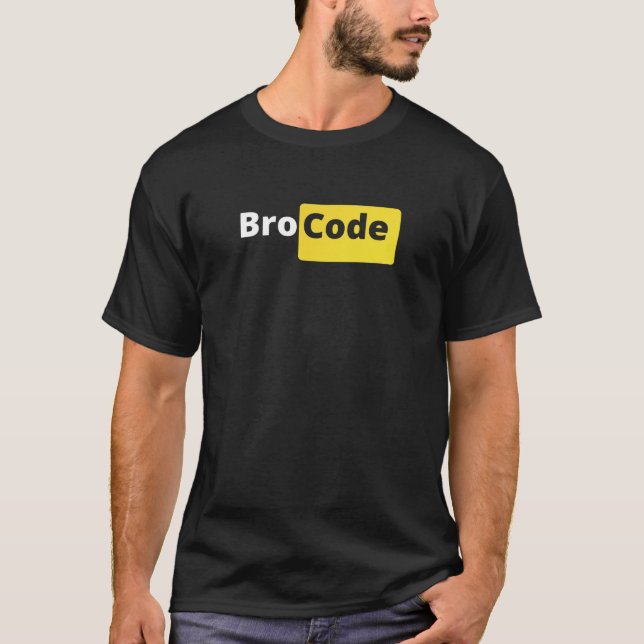 Bro code t-shirt, best friend tee, bff shirt (Front)