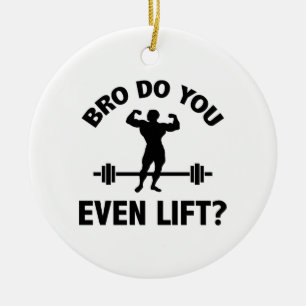 Bro, Do You Even Lift? Ceramic Tree Decoration