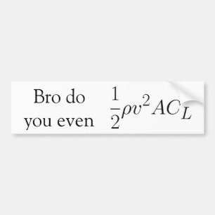 Bro do you even lift (force) bumper sticker