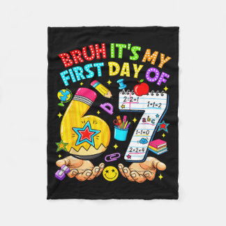 Bro First Day Of 67 Meme Back To School Boys Girls Fleece Blanket