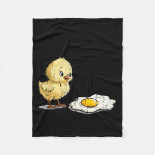 Bro Is That You, Funny Chick And Egg  Fleece Blanket