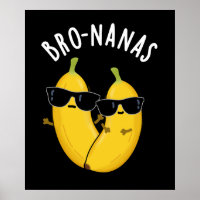 Bro-nanas Funny Fruit Banana Pun Dark BG