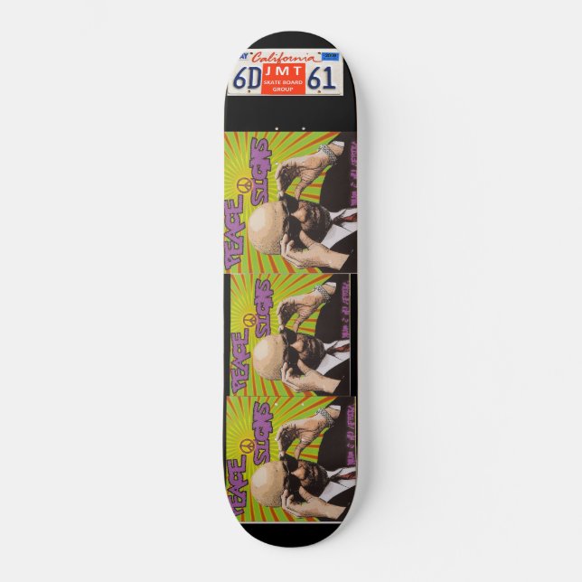 BRO NUM PEACE SIGNS  Skateboard (Front)