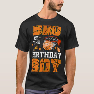 Bro Of The Birthday Boy Basketball B-day Decoratio T-Shirt