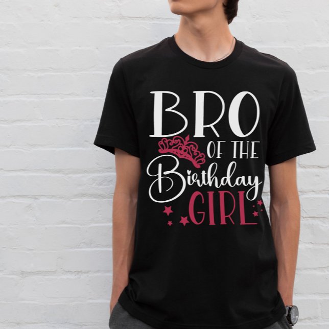 Bro of the Birthday Girl Customized Squad Matching T-Shirt (Creator Uploaded)