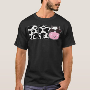 Bro of The Birthday Girl Farm Cow Themed Family Ma T-Shirt