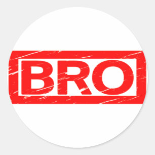 Bro Stamp Classic Round Sticker