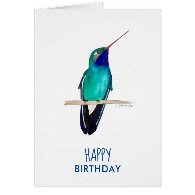 Broad-billed Hummingbird Birthday (Front)