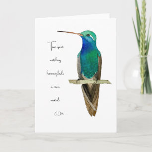 Broad-billed Hummingbird Card
